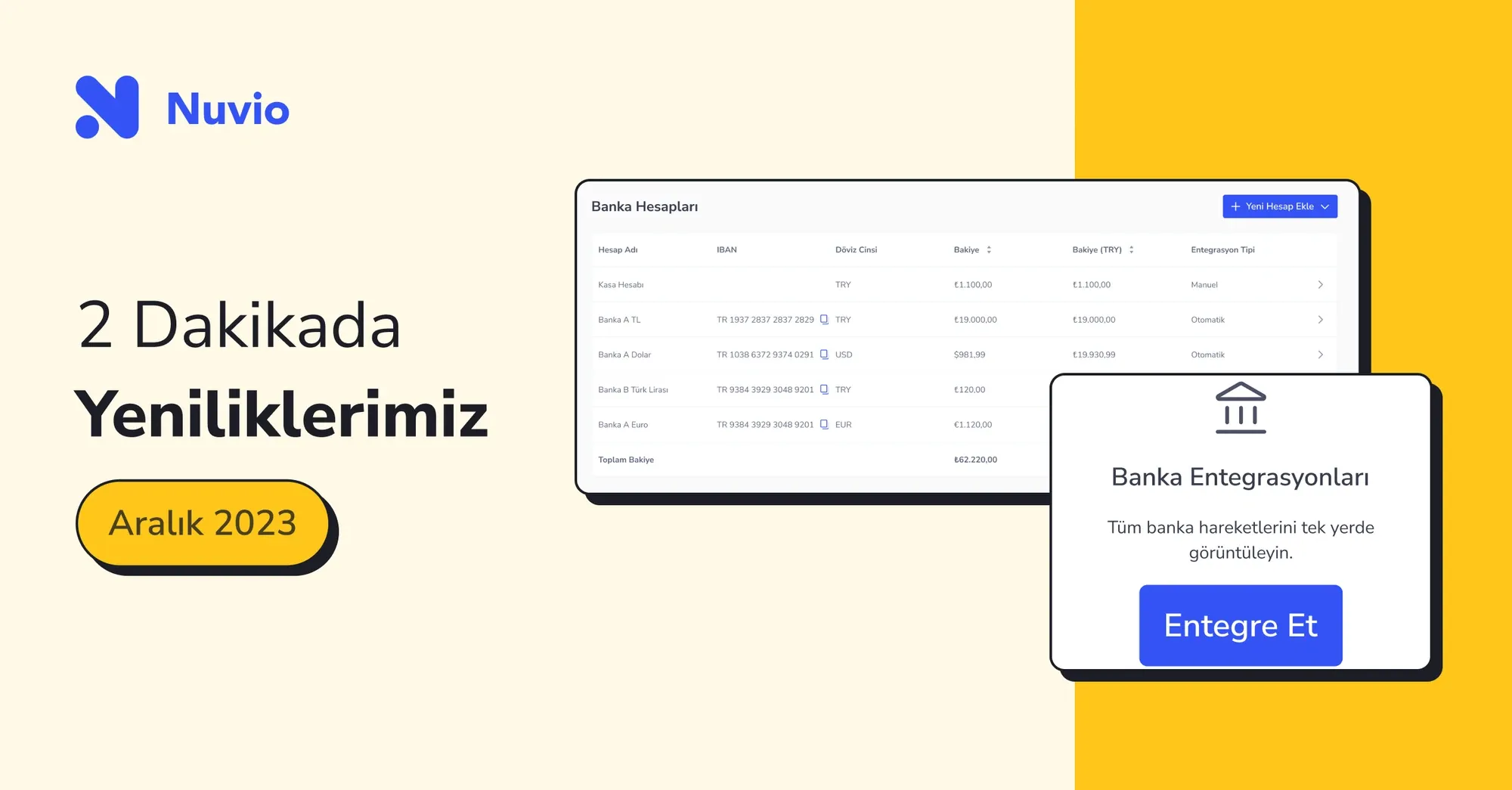 Nuvio Ürün Güncellemeleri - Aralık 2023