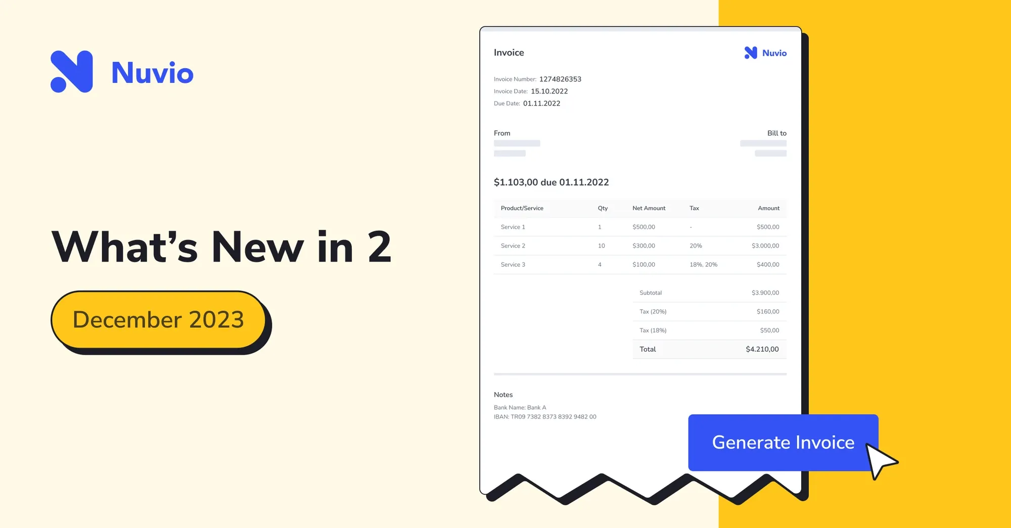Nuvio Product Updates - December 2023