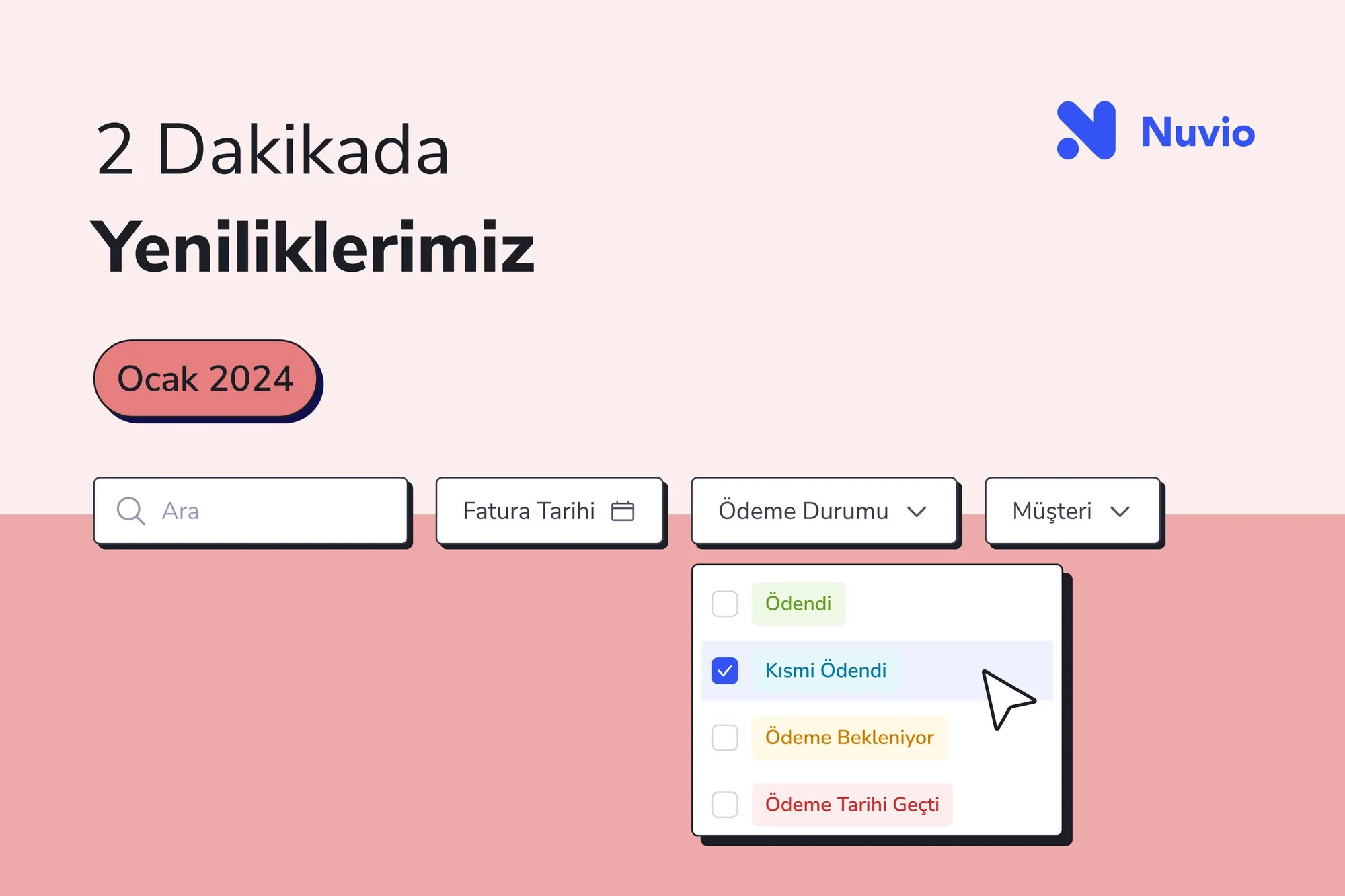 Nuvio Ürün Güncellemeleri - Ocak 2024